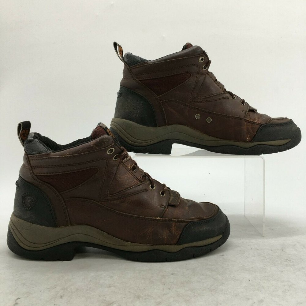 Ariat Boots Womens 9.5 B Terrain Ankle Hiking Booties 70063 Brown Leather Lace